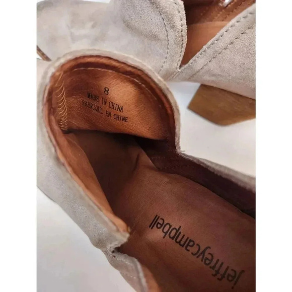 Jeffrey Campbell Bootie Gray Tan Size 8 - Picture 6 of 9